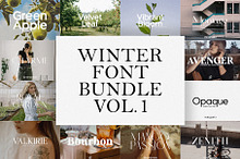 Winter Font Bundle Vol.1