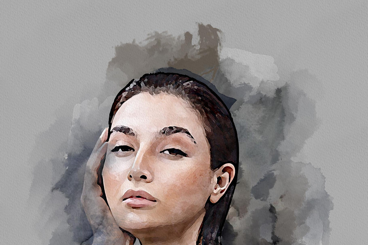 Watercolor Mixed Art Painting, an Action Add-On by Photoshop Action (Photo 16 of 17)