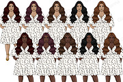 Self Love Girl Clipart, a Person Illustration by GlamArtZhanna (Thumbnail 5 of 5)