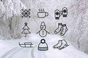 Winter line icons, an Outline Icon by Lyolya Profitrolya (Thumbnail 2 of 2)