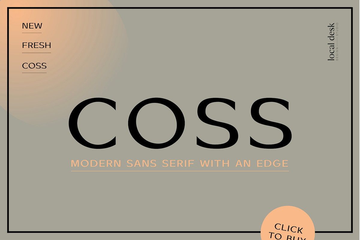 COSS – Modern & Stylish Sans, a Sans Serif Font by Local Desk Designstudio (Photo 22 of 22)