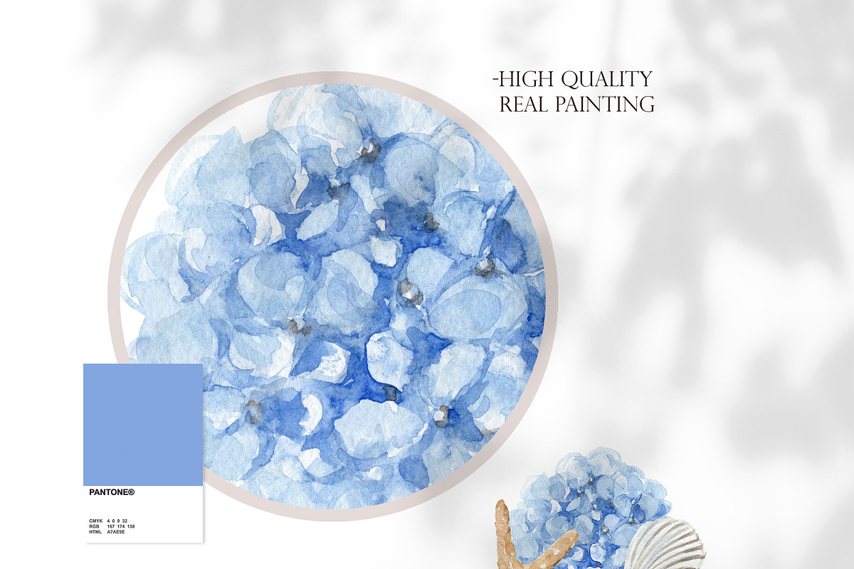 Watercolor Nantucket Summer Clipart, a Decorative Illustration by Beigetime (Photo 2 of 9)