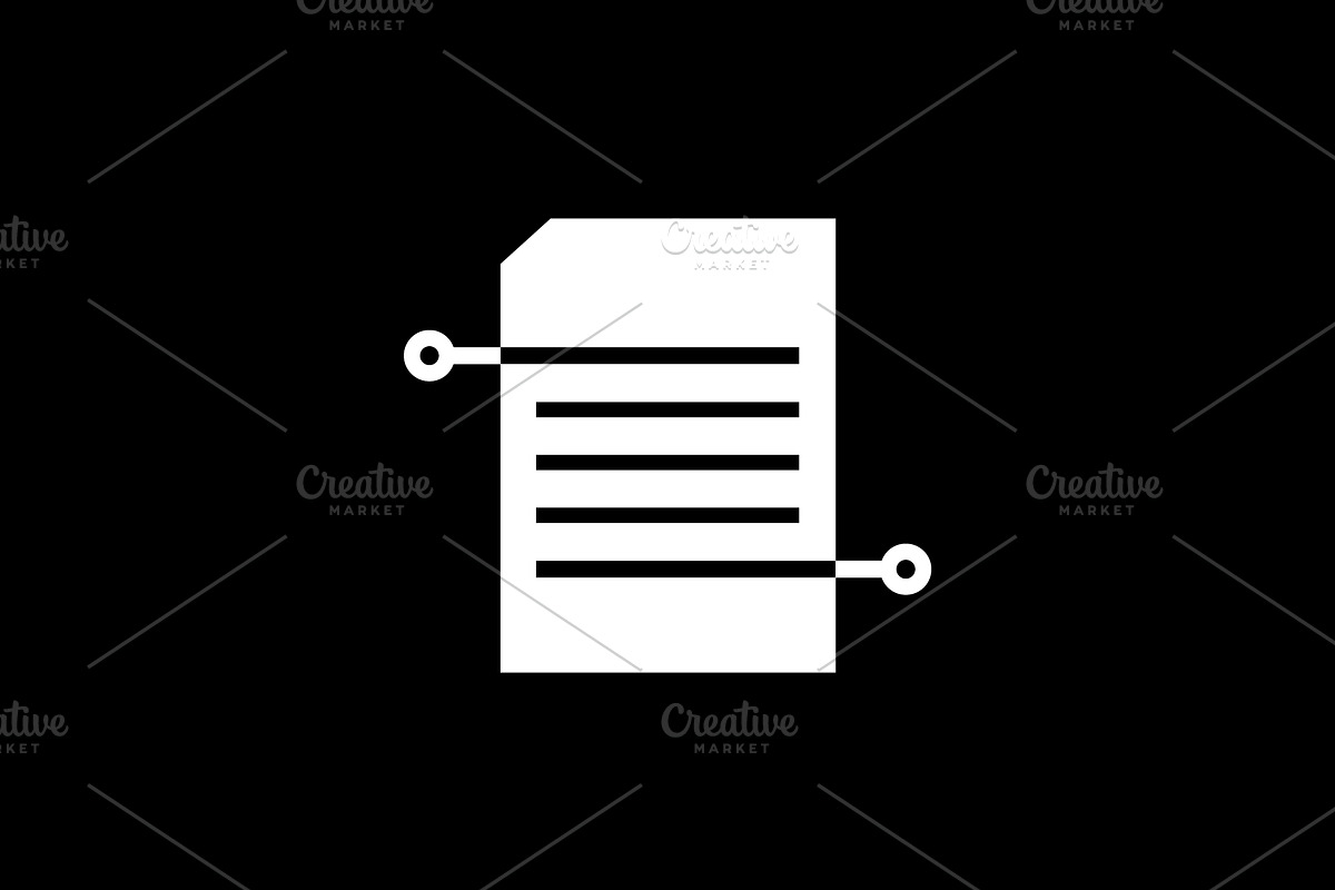 document file technology icon, a Branding & Logo Template by devastd