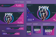Promo Bundle | Gym Training, a Poster Template by Amber Graphics (Thumbnail 12 of 17)
