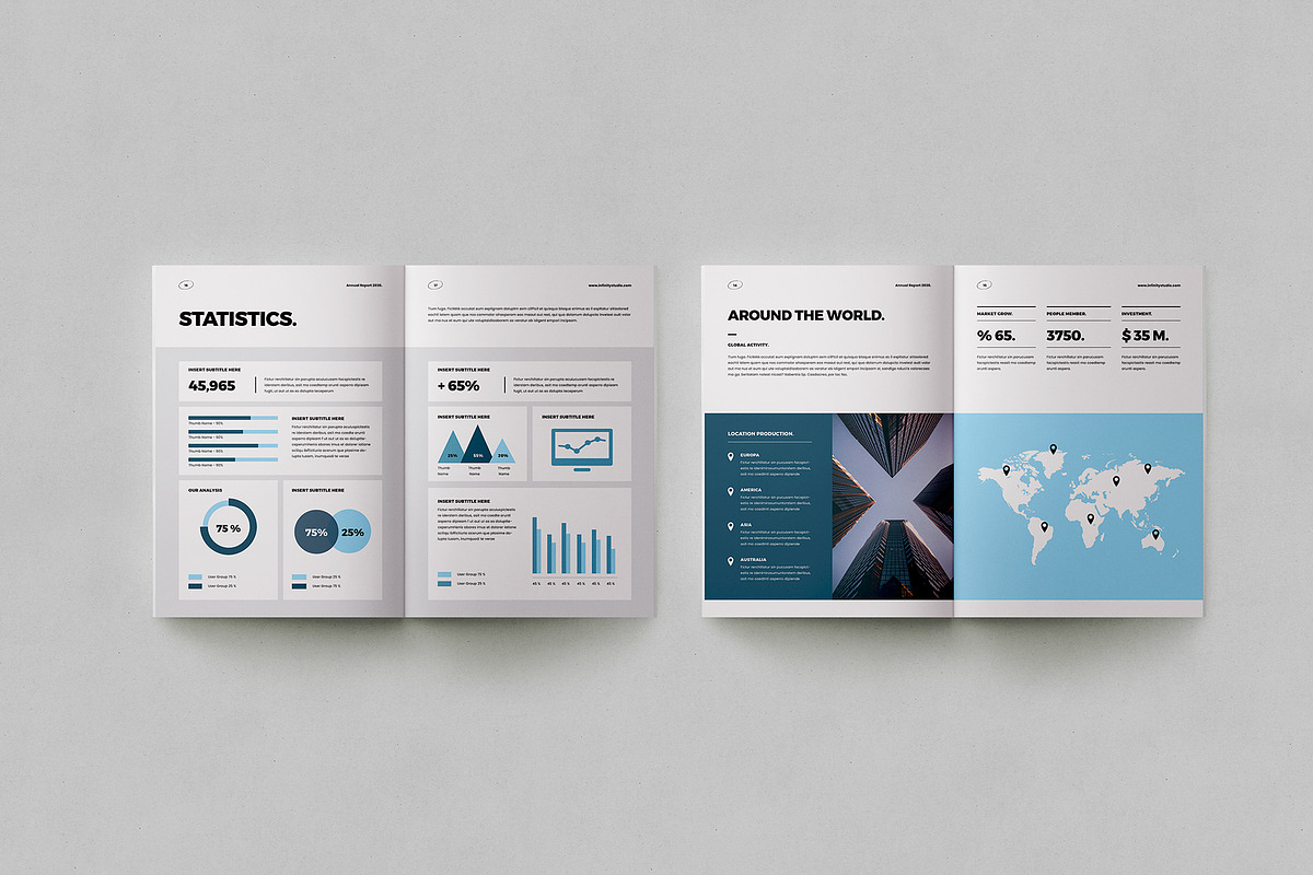 Annual Report Template, a Brochure Template by Occy Design (Photo 3 of 5)