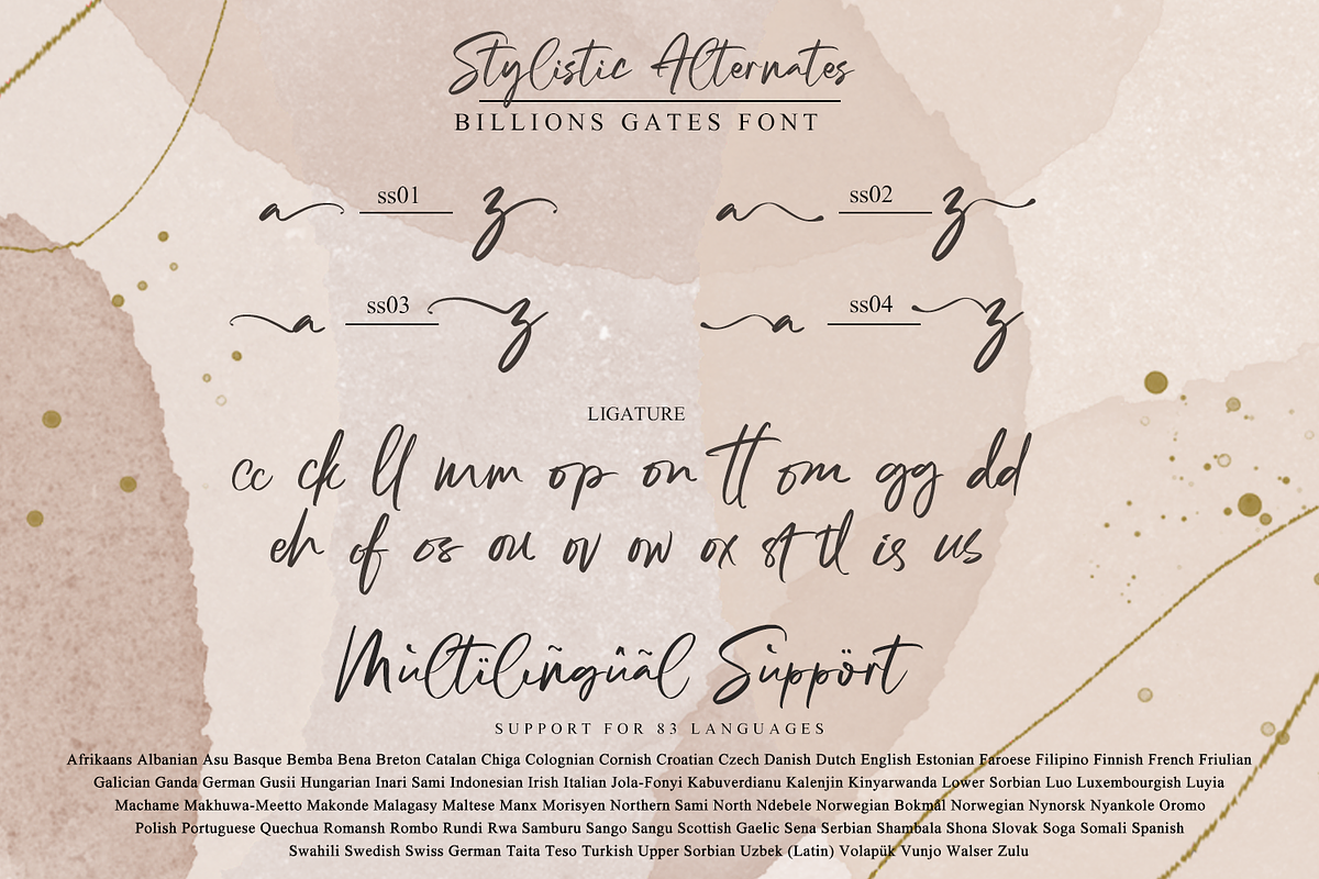 Billions Gates // Brush Font, a Script Font by GDcreative (Photo 10 of 12)
