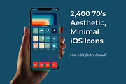 2,400 70's iOS 14 Icon Pack, an Icon by A Good Design Studio (Thumbnail 1 of 5)