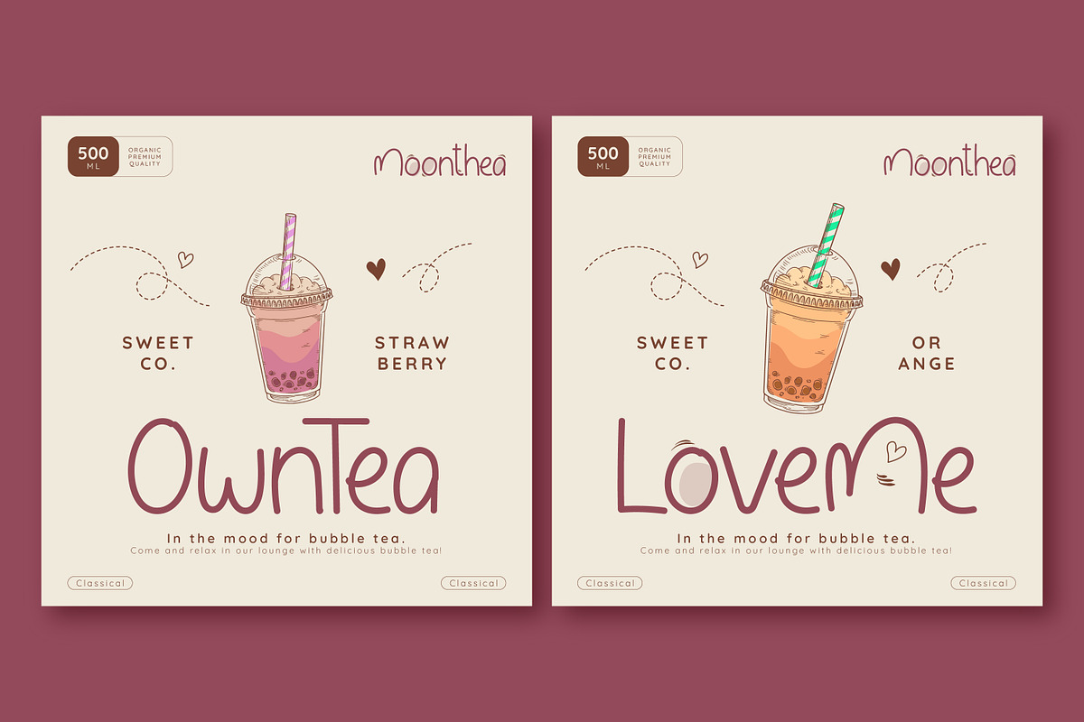 Moonthea Friendly Handwritten Font, a Handwritten Font by infernostudio3 (Photo 3 of 11)