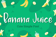Banana Juice - Cute Simple Font