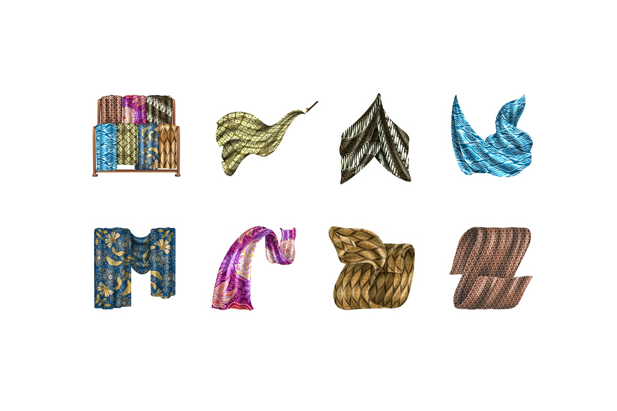 Indonesian Batik Collection, an Object Illustration by Deemak Daksina (Photo 1 of 3)