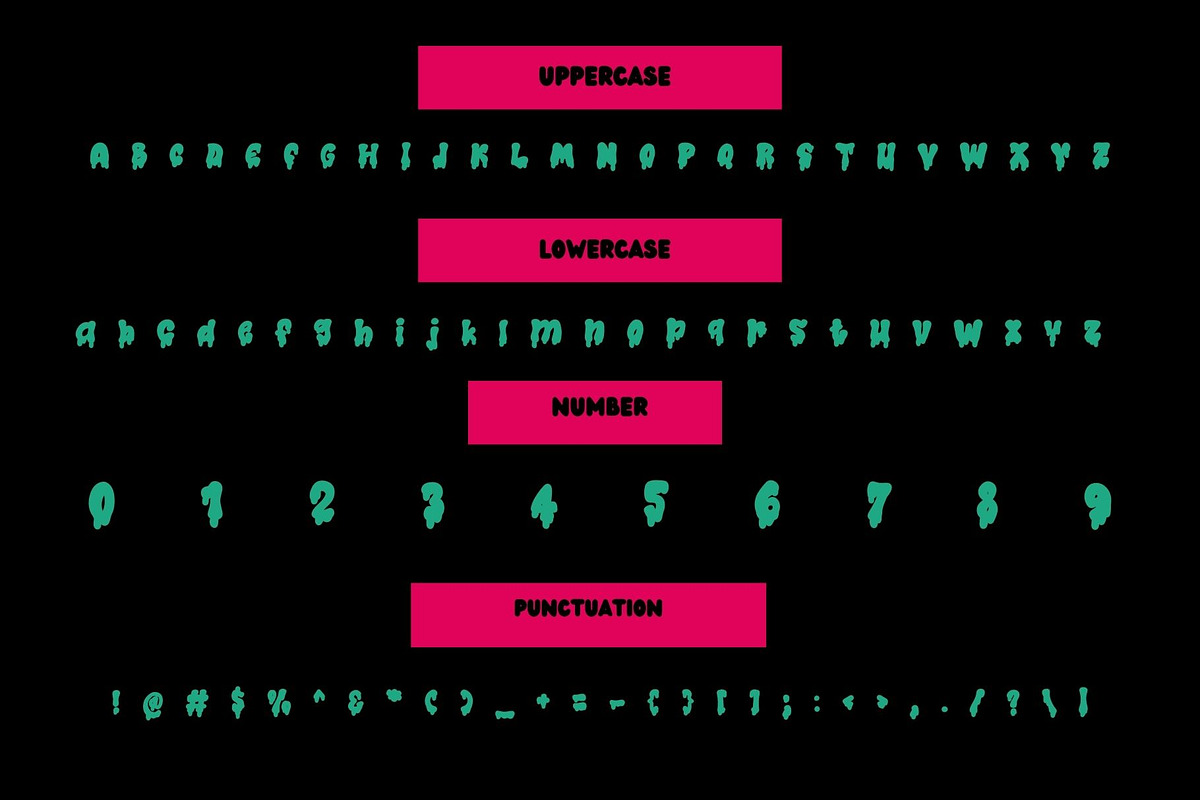 Retro Zombie is a Halloween font, a Handwritten Font by Brown Cupple (Photo 7 of 8)