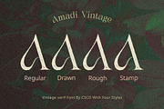 Amadi Vintage, a Serif Font by Craft Supply Co. (Thumbnail 2 of 8)