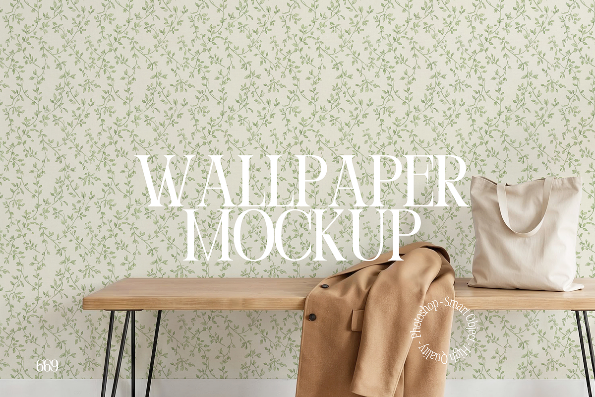 Wallpaper Mockup In Hallway PSD, a Mockup by First Impression Mockups (Photo 1 of 4)