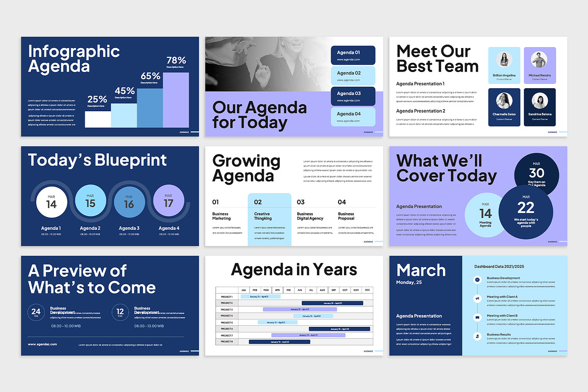 AGENDAZ - Agenda Google Slides, a Presentation Template by rgbryand (Photo 3 of 7)