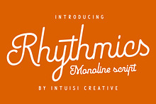 Rhythmics - Monoline Script Fonts