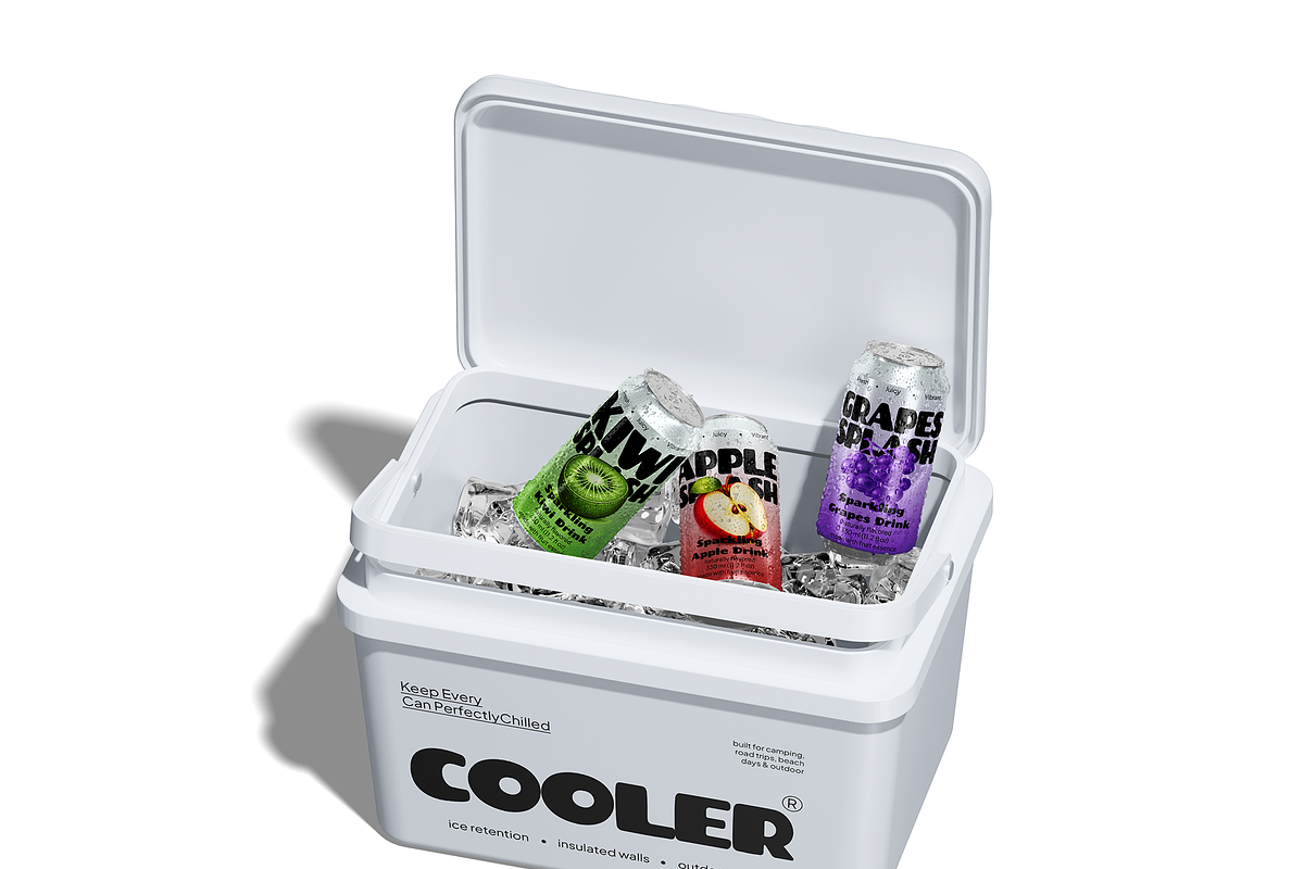 Can Cooler Box Mockup, a Cups & Container Mockup by Bartama Graphic (Photo 3 of 5)