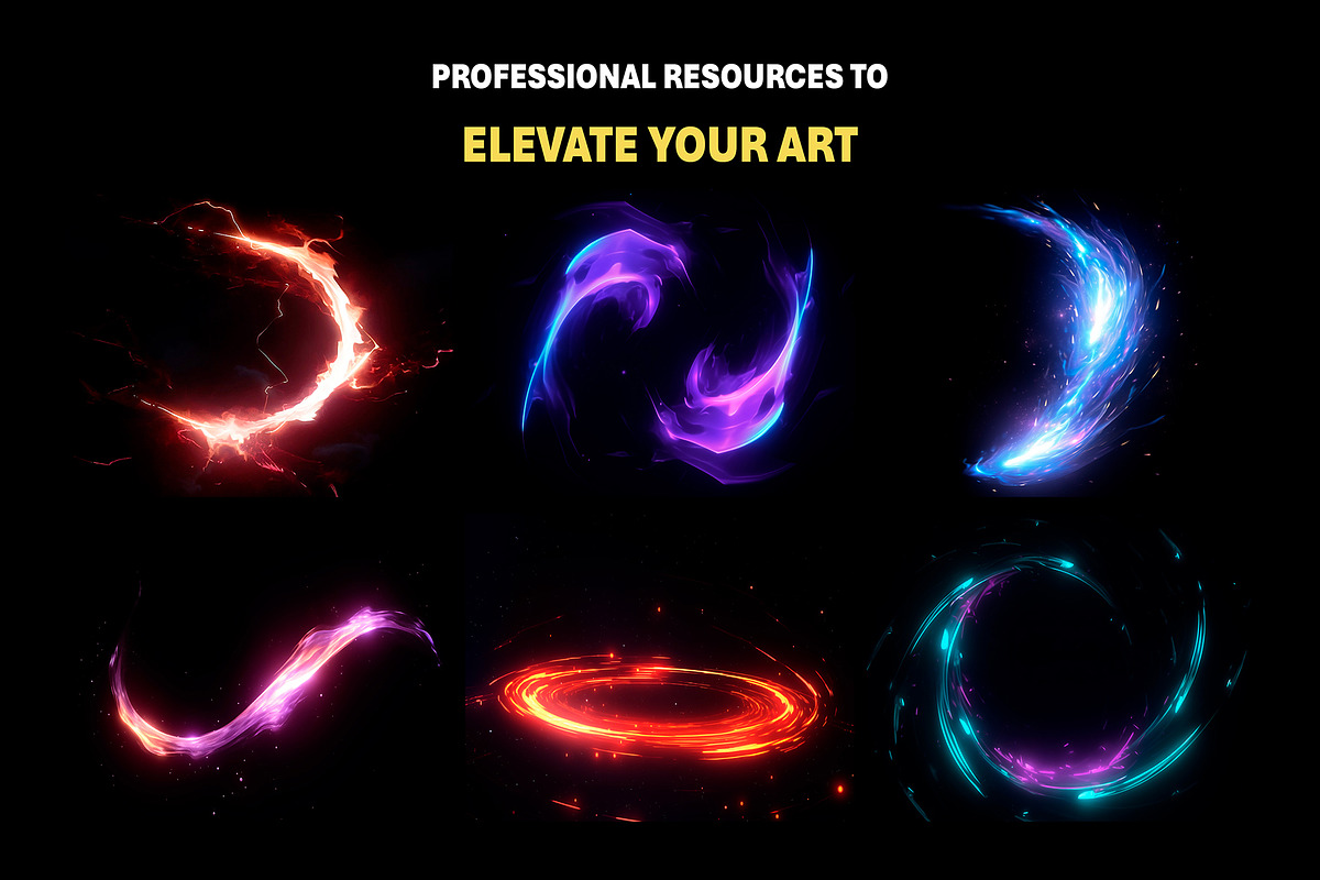 300+ Magic Spell Overlay Effects, an Object Graphic by Mikel Blazgad (Photo 4 of 11)