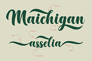 Maichigan Bold Script Font, a Script Font by Basnistudio (Thumbnail 2 of 8)