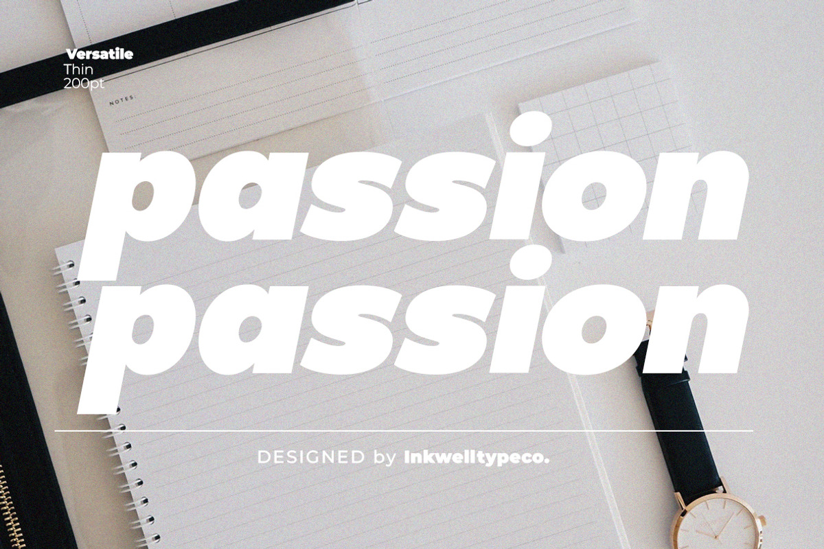 VERSATILE | Geometric Family, a Sans Serif Font by InkwellTypeCo (Photo 19 of 19)