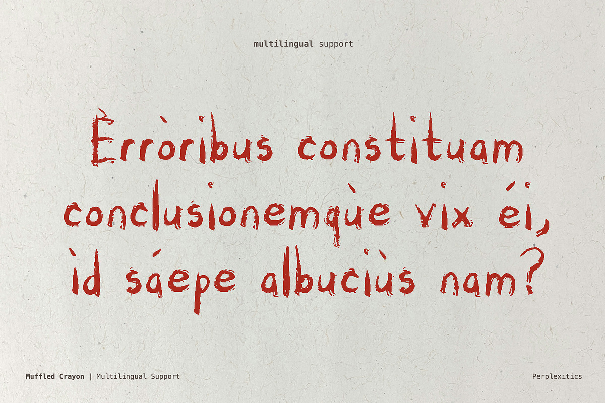 Muffled Crayon Handwritten Font, a Handwritten Font by Perplexitics (Photo 2 of 8)