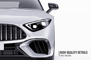 Luxury V8 Sport Convertible Set, an Advertising Mockup by Halal Graphic Studio (Thumbnail 3 of 12)