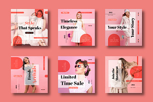Marketing Fashion Social Media, a Social Media Template by MightyDesign