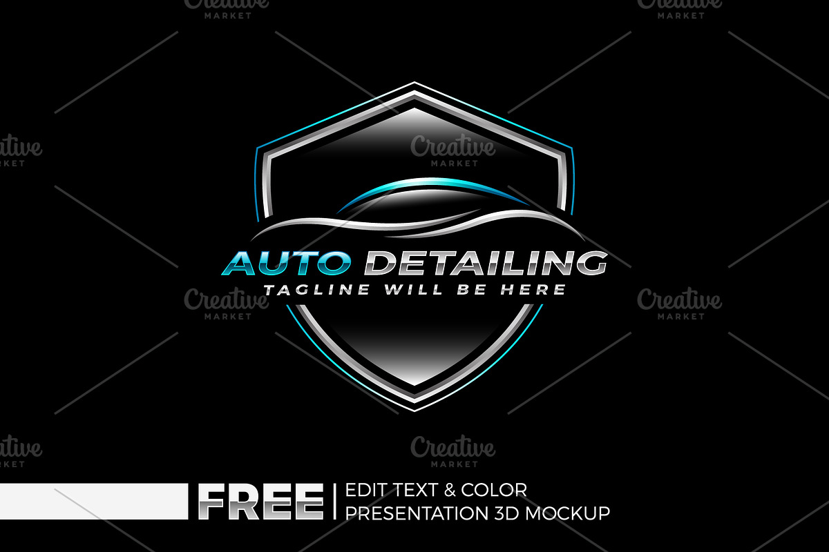 Auto Detailing Logo Design Template, a Branding & Logo Template by Nahid Hasan Nilim (Photo 1 of 7)