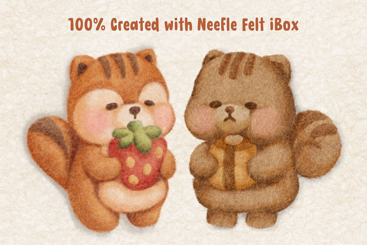 Needle Felt Procreate Brushes, a Brush Add-On by ProcreateiBox (Photo 2 of 9)