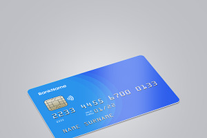 Realistic Credit/Debit Card Mockup