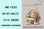 Easter Basket Clipart Set, an Illustration by SVGArt (Thumbnail 6 of 8)
