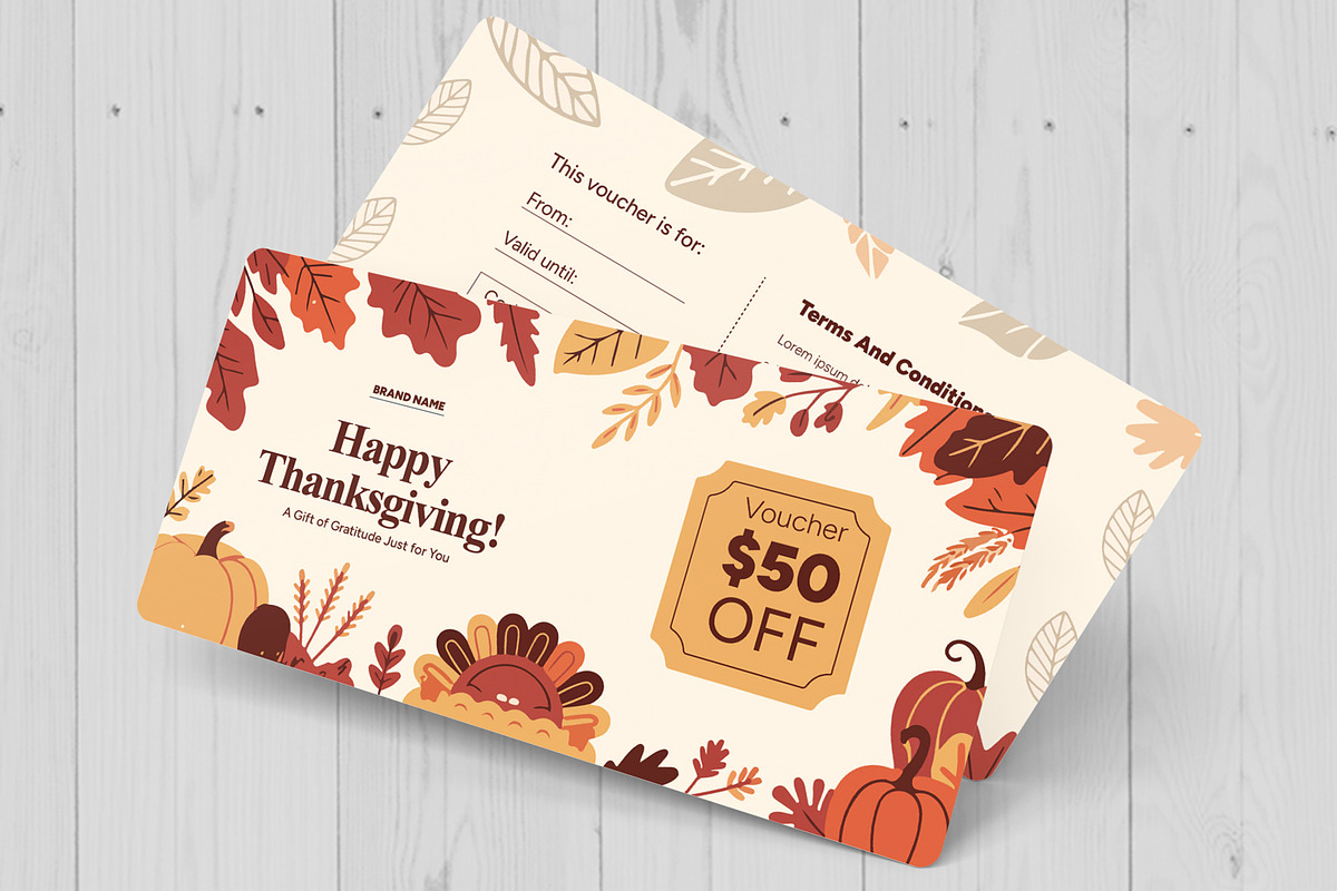 Thanksgiving Gift Voucher preview 3