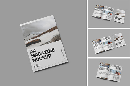 A4 Magazine Mockup
