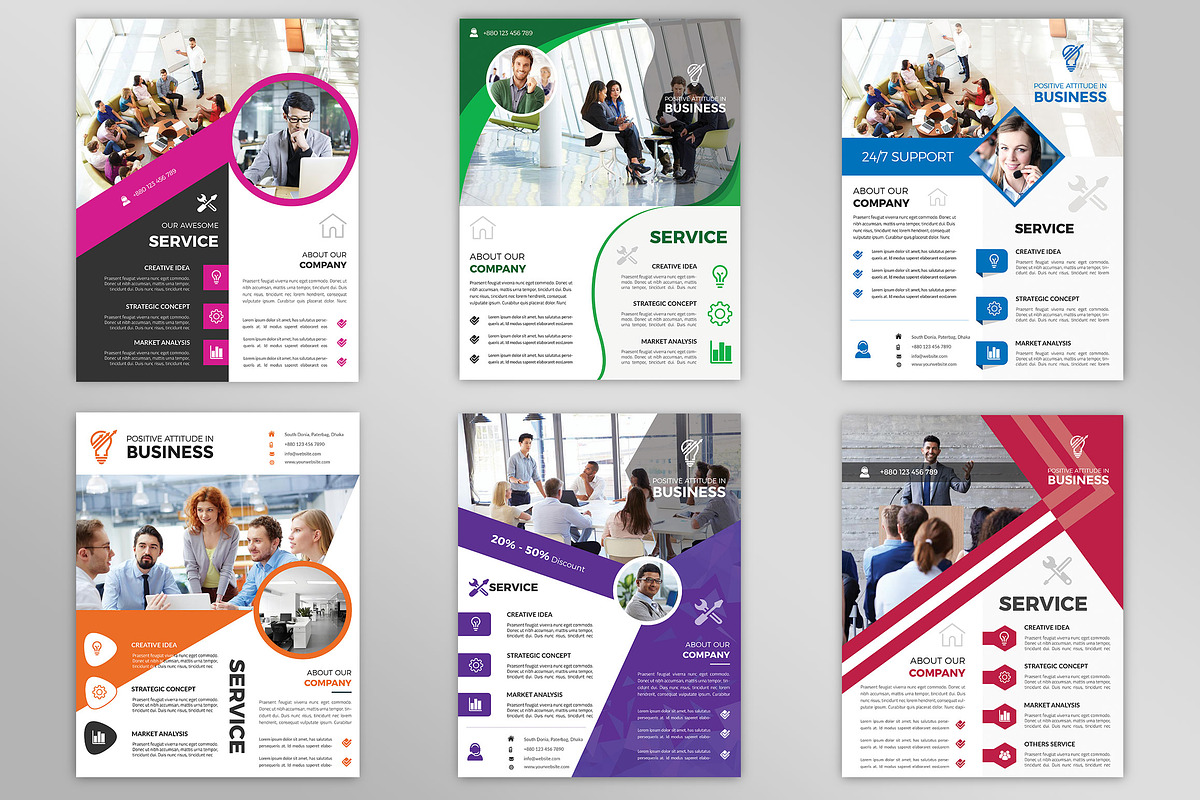 Corporate Business Flyers Bundle, a Flyer Template by Imagine Design Studio (Photo 23 of 34)