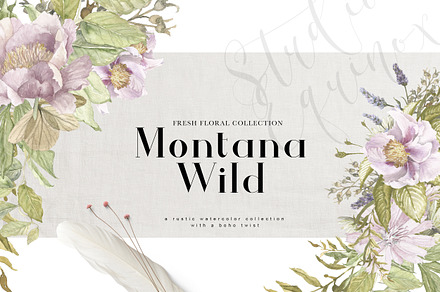 Montana Wild - A Rustic Floral Set