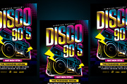 Disco 90's Flyer, a Flyer Template by AyumaDesign (Thumbnail 2 of 3)