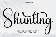 Shunting, a Handwritten Font by InermediaSTUDIO (Thumbnail 1 of 7)