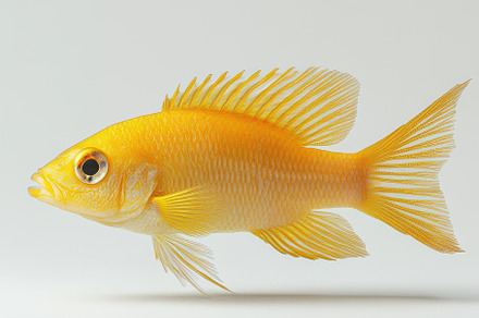 Photo of a beautiful golden cichlid, an Animal Photo by Pixeness