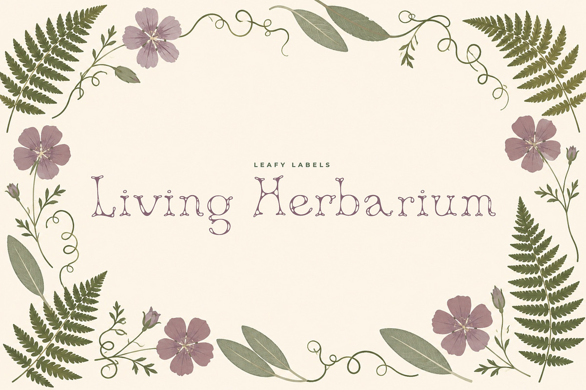 Tendriline Botanical Serif Font, a Serif Font by Graphic Spirit (Photo 3 of 8)