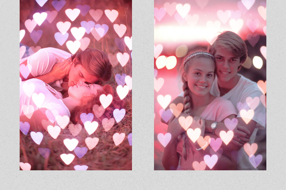Valentine Heart Bokeh Overlays, a Texture Graphic by PhotoSpirit (Photo 6 of 8)