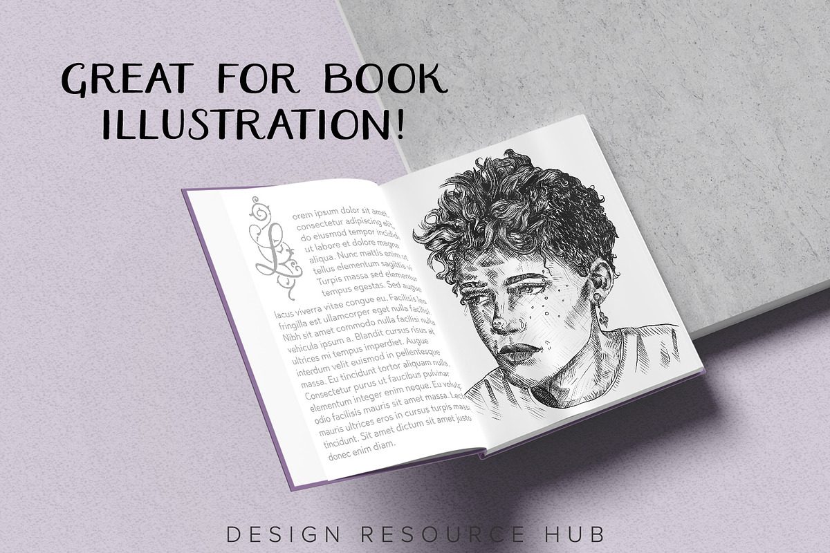 Procreate Drawing: Portrait Poses, a Shape Add-On by Design Resource Hub (Photo 4 of 10)