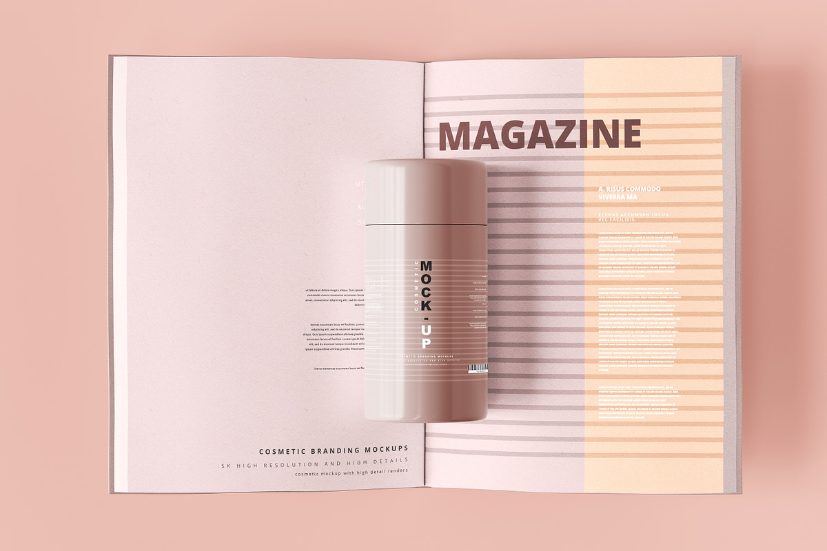 250+ Cosmetic Branding Mockup Bundle, a Cups & Container Mockup by pmvch (Photo 184 of 273)