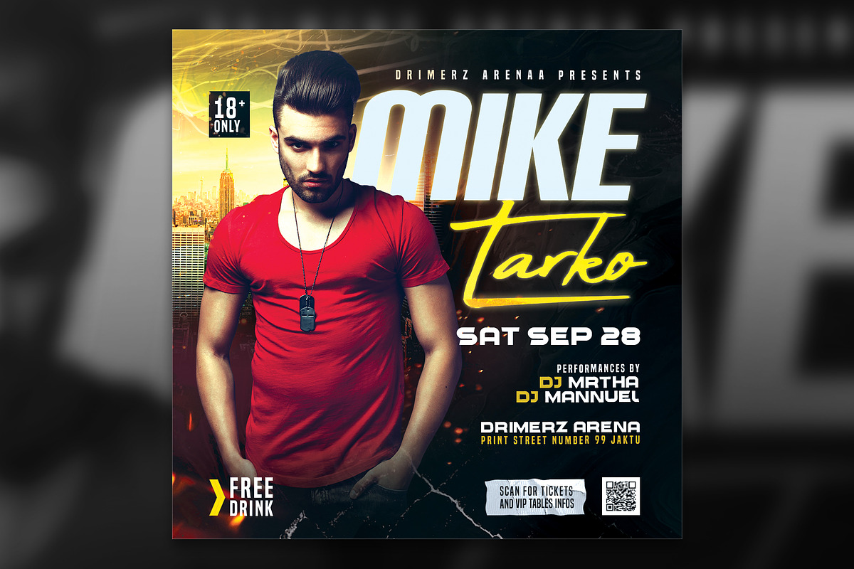 DJ Flyer, a Flyer Template by drimerz (Photo 2 of 2)