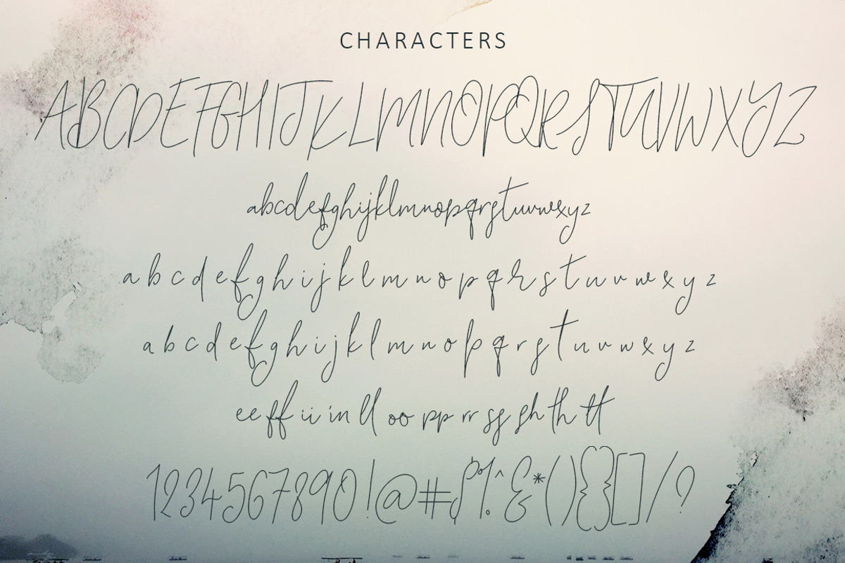 Song of the River Script Font preview 6