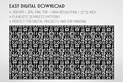 20 Seamless B/W Matisse-inspired Set, a Pattern Graphic by Nordic Design (Thumbnail 2 of 9)