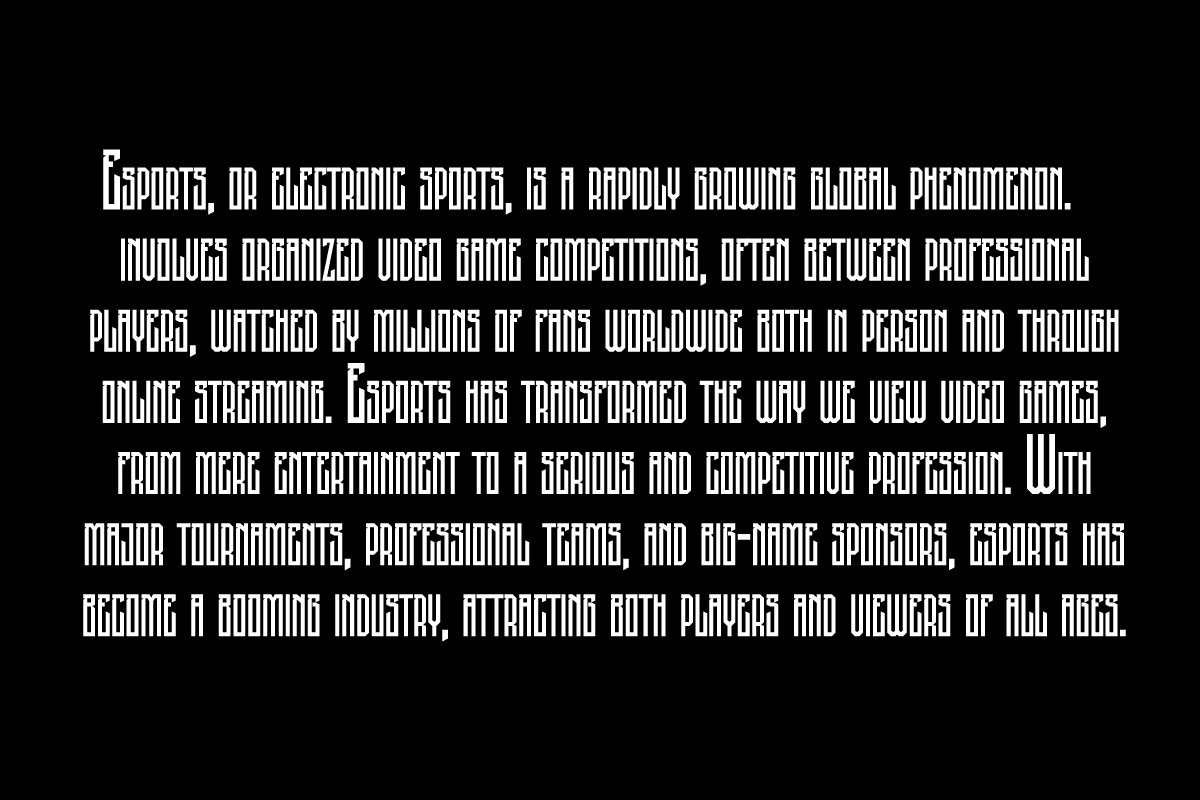 Bestrong Esports Display Font, a Sans Serif Font by IHDSTD (Photo 4 of 5)