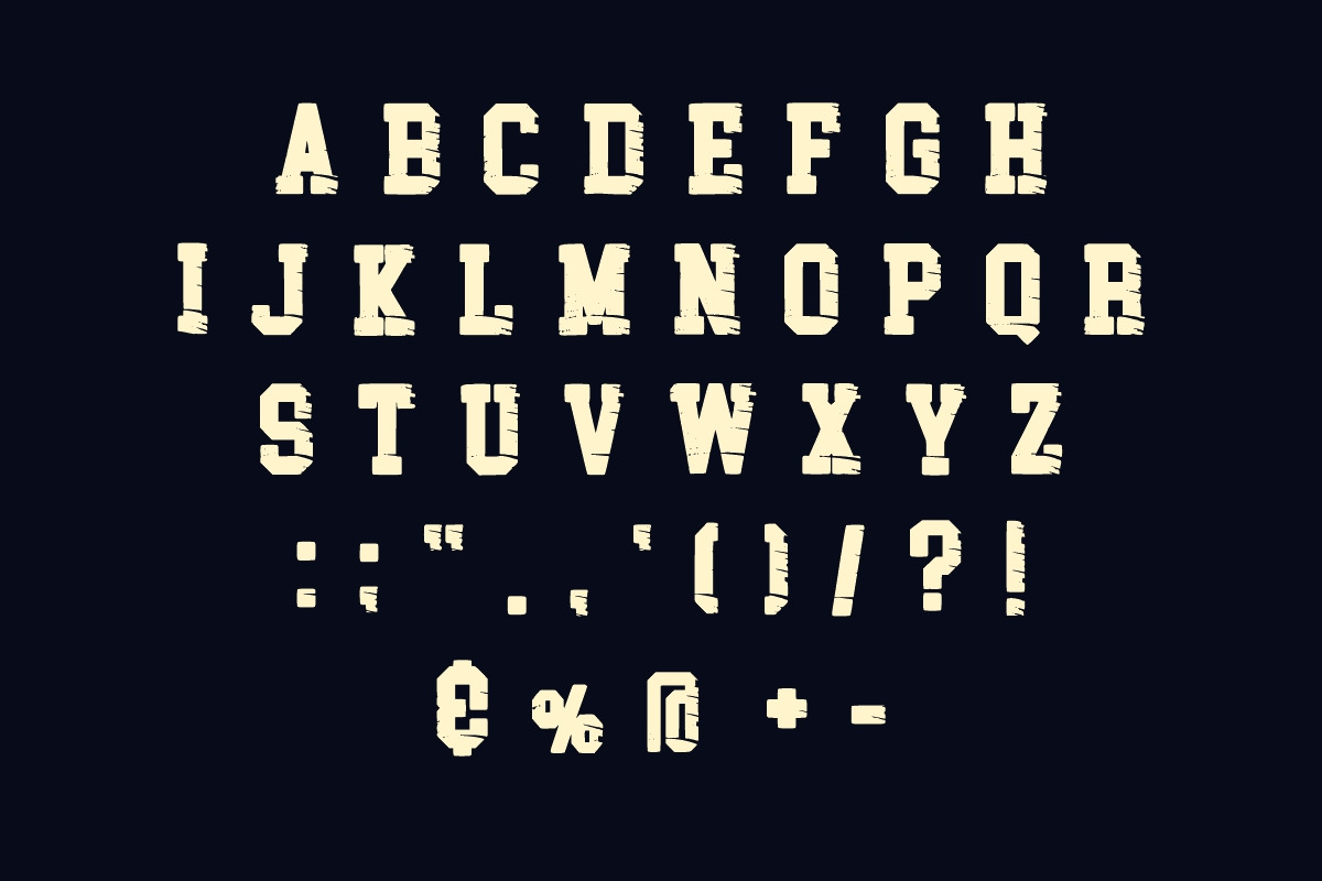 Vintage Jersey, a Slab Serif Font by Fourteen Letter (Photo 9 of 10)
