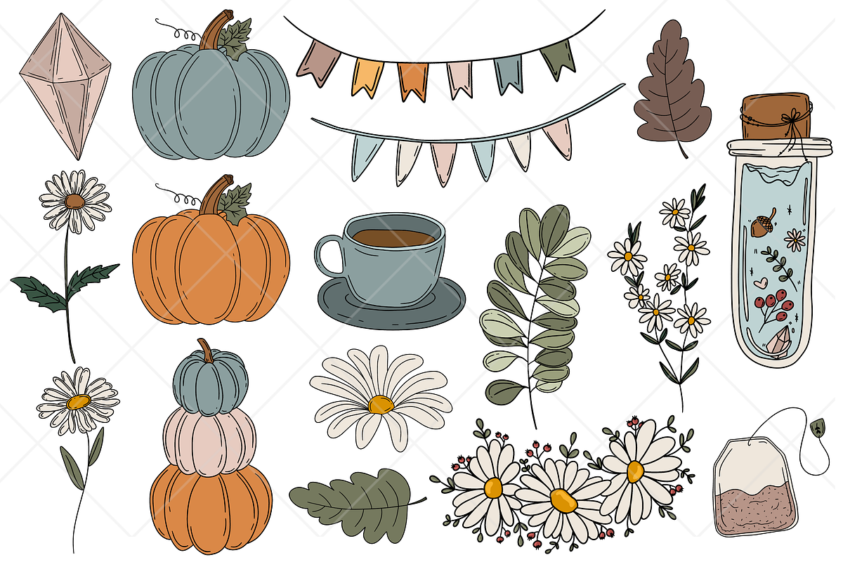 Thanksgiving Cozy Fall Clipart, a Graphic by Murphy & Frank (Photo 6 of 8)
