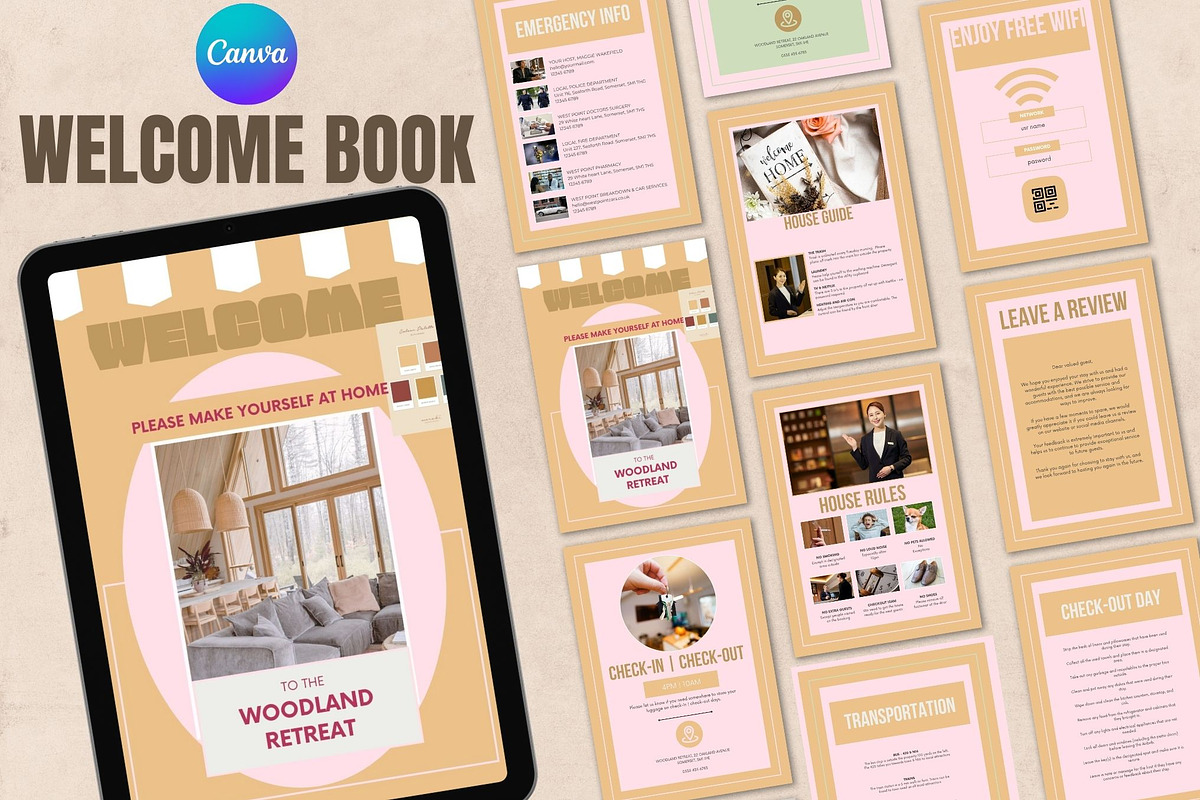 Editable Airbnb Welcome Book Templat