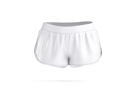 White Women Sport Shorts 3D Model, an Object 3D Model by rebrandy