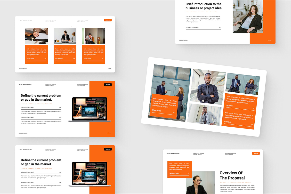 Business Proposal Google Slide, a Presentation Template by SquidPixey (Photo 6 of 6)